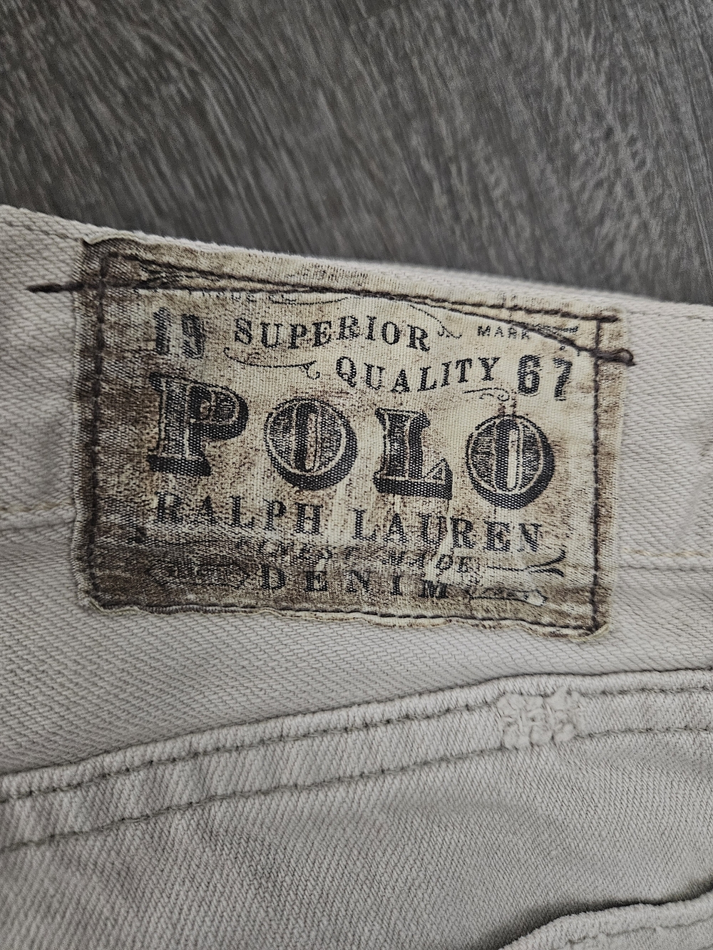 Polo by Ralph Lauren Men’s Beige Denim Jeans Size 35/32